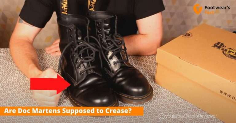 where should boots crease