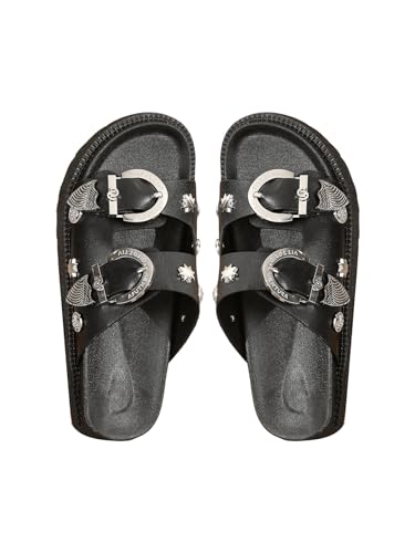 Affordable Twist Strap Platform Slides