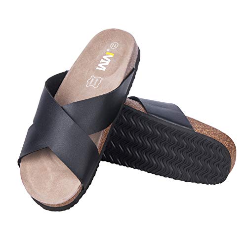 Comfortable Criss Cross Footbed Slides