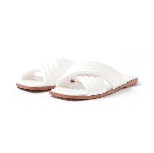 Comfortable Padded Crossover Slides