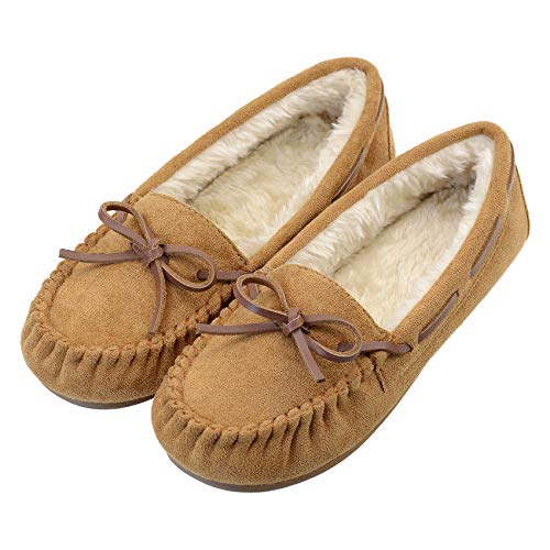 Comfortable Suede Moccasin Slippers