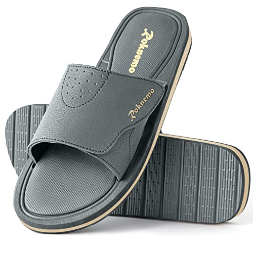 Lightweight Easy Slip Athletic Slides